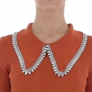 Rochie eleganta scurta material textil - Emma & Ashley   portocaliu dama