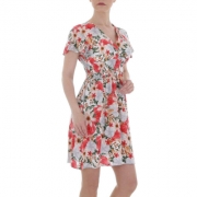 Rochie mini LEEZIO - alb dama