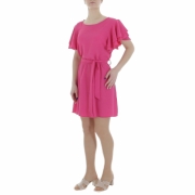 Rochie scurta de vara - roz fuchsia dama