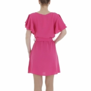 Rochie scurta de vara - roz fuchsia dama