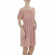 Rochie mini Metrofive - roz pudrat dama