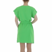 Rochie casual cu maneca scurta - verde dama