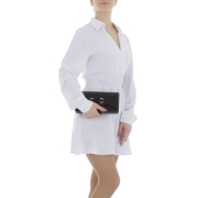 Rochie tip bluza Metrofive - alb dama
