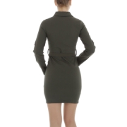 Rochie tip bluza Metrofive - kaki dama