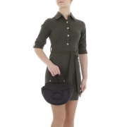 Rochie tip bluza Metrofive - kaki dama