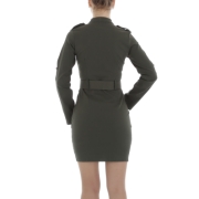 Rochie tip bluza Metrofive - kaki dama