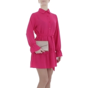 Rochie tip bluza Metrofive - roz fuchsia dama
