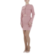 Rochie tip bluza Metrofive - roz pudrat dama
