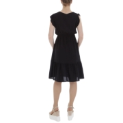 Rochie midi evazata - negru dama