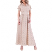Rochie lunga evazata cu imprimeu - JCL   multicolor dama