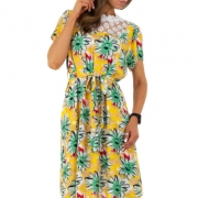 Rochie de zi - galben dama