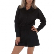 Compleu elegant cu pantaloni scurti - negru dama