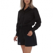 Compleu elegant cu pantaloni scurti - negru dama