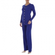 Compleu cu pantaloni evazati - Emma & Ashley   albastru regal dama
