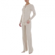 Compleu cu pantaloni evazati - Emma & Ashley   bej dama