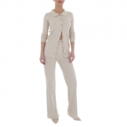 Compleu cu pantaloni evazati - Emma & Ashley   bej dama