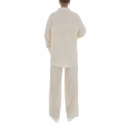 Compleu cu camasa si pantaloni evazati - Emma & Ashley   bej dama
