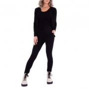 Compleu casual din 3 piese - Emmash   negru dama