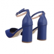 Pantofi eleganti cu toc - albastru dama