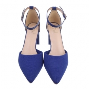 Pantofi eleganti cu toc - albastru dama