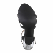 Sandale cu toc - negru dama