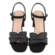 Sandale cu toc - negru dama
