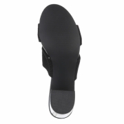 Sandale cu toc - negru dama