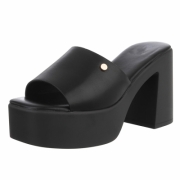 Sandale cu toc - negru dama