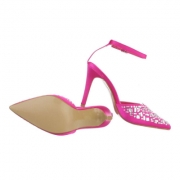 Pantofi ocazie cu pietricele - roz fuchsia dama