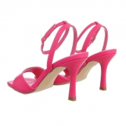 Sandale cu toc - roz fuchsia dama