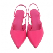 Pantofi decupati la spate - roz fuchsia dama