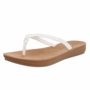 Sandale joase plat - alb dama