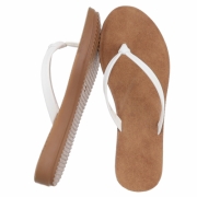 Sandale joase plat - alb dama