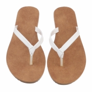 Sandale joase plat - alb dama