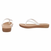 Sandale joase plat - alb dama