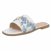 Sandale joase plat - alb dama