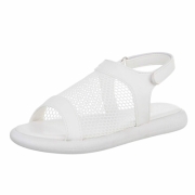 Sandale joase plat - alb dama