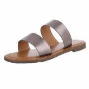 Sandale joase plat - argintiu dama