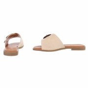 Sandale joase plat - bej dama