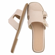 Sandale joase plat - bej dama