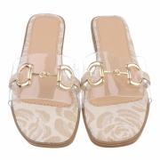 Sandale joase plat - bej dama