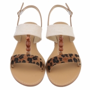 Sandale joase plat - camelleopard dama