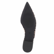Sandale joase plat - imprimeu leopard dama
