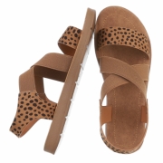 Sandale fara toc - imprimeu leopard dama
