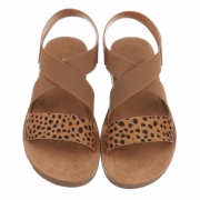 Sandale fara toc - imprimeu leopard dama