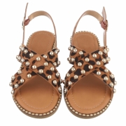 Sandale joase plat - imprimeu leopard dama