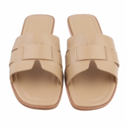 Sandale joase plat - kaki dama