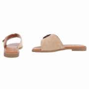 Sandale joase plat - kaki dama