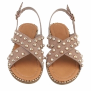 Sandale joase plat - kaki dama
