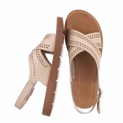 Sandale plate - ltbeige dama